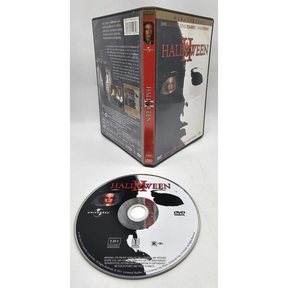 Halloween II (1981) DVD - Widescreen Edition - Horror Classic - Like New